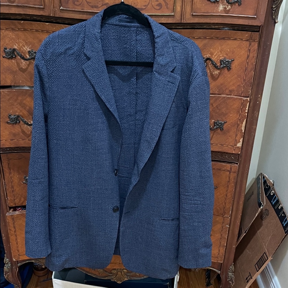 Theory Textured Navy Blazer